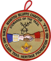 Round scout patch