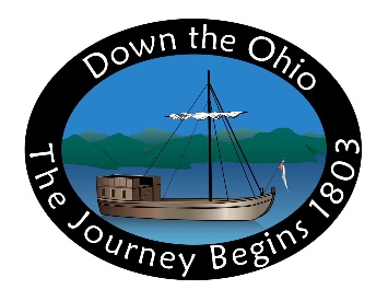 logo with keeled boat and motto